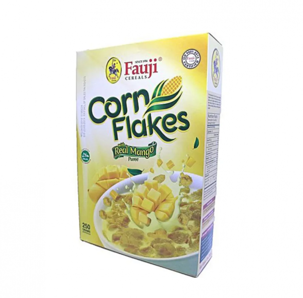 Fauji New Corn Flakes Cereal 250 gm Mango Flavor
