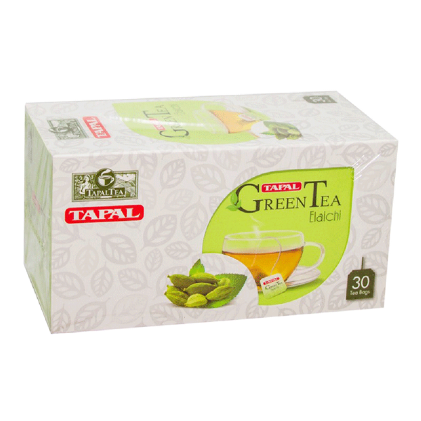 Tapal Green Tea Bags Elaichi 30 Bags 45 gm