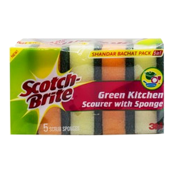 Scotch Brite Sponge Bachat Pack 5 Pcs