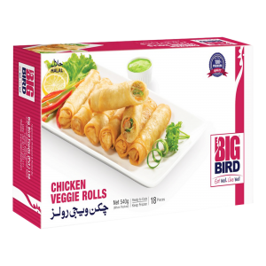 Big Bird Chicken Veggie Roll 540 gm