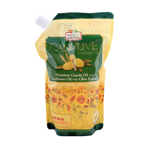 Canolive Cooking Oil 1 ltr Pouch Nozzle Pack