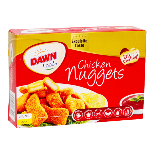 Dawn Chicken Nuggets 12 Pcs Pack 270 gm