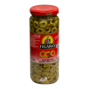 Figaro Olives Green Sliced 450 gm