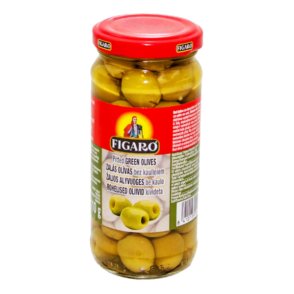 Figaro Olives Pitted Green 240 gm