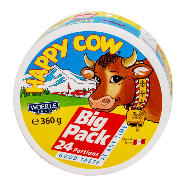 Happy Cow Cheese Big Pack 24 Portions 360 gm
