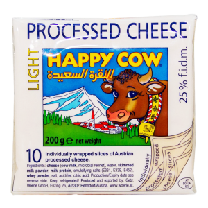 Happy Cow Cheese Light 10 Slices 200 gm