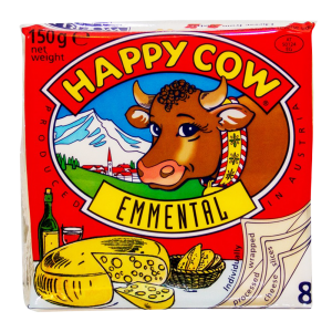 Happy Cow Emmental Cheese 8 Slices 150 gm