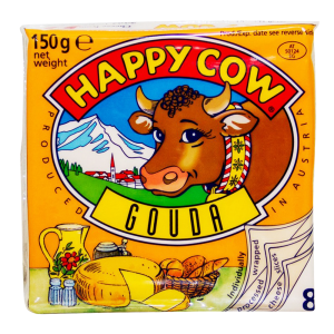 Happy Cow Gouda Cheese 8 Slices 150 gm