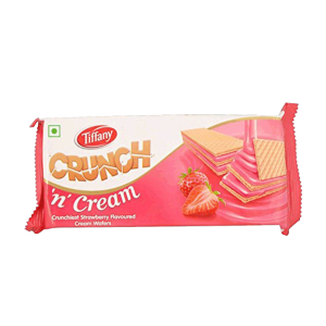 Tiffany Wafers Crunch Strawberry 76 gm